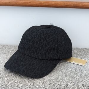 Michael Kors Black Monogram Hat
